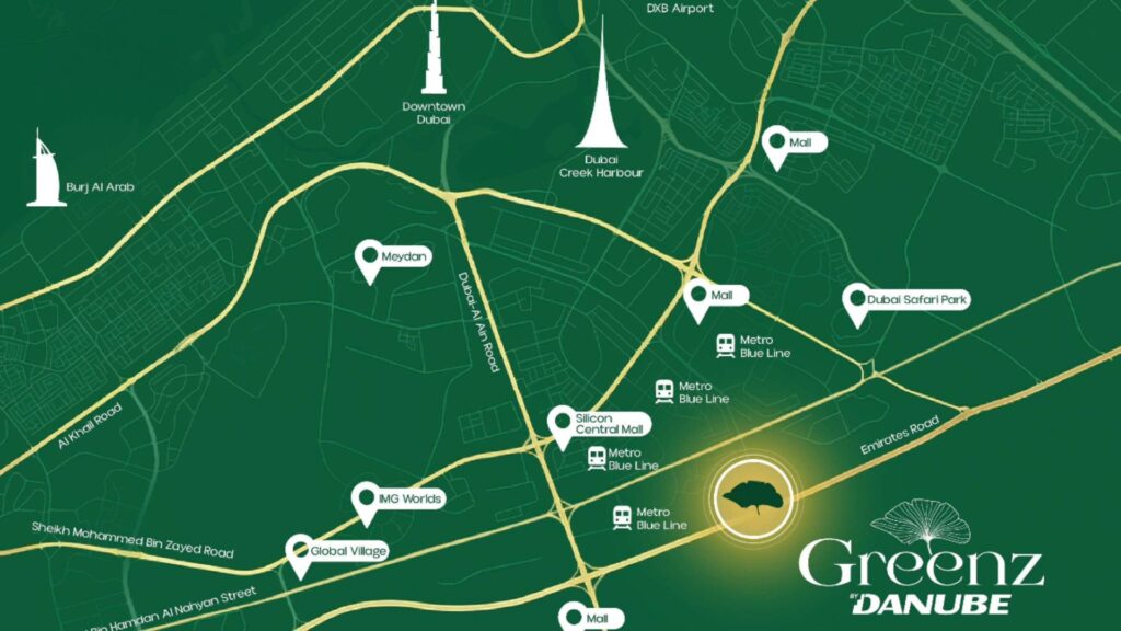 Greenz by Danube at Al Rowaiyah First Dubai Townhouses and Villas